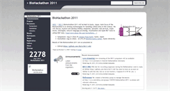 Desktop Screenshot of 2011.biohackathon.org