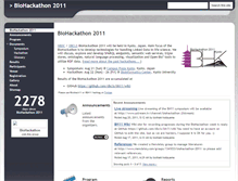 Tablet Screenshot of 2011.biohackathon.org