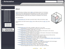 Tablet Screenshot of biohackathon.org